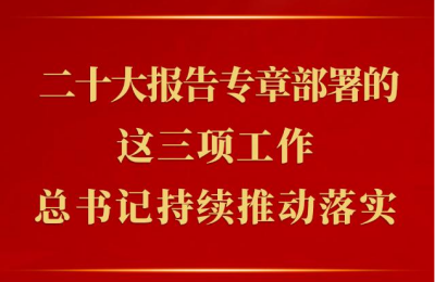 第一观察 | 二十大报告专章部署的这三项工作，总书记持续推动落实